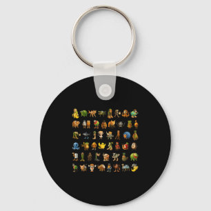 Italian Brainrot Gen-z Meme Funny Brain Rot Kids C Key Ring