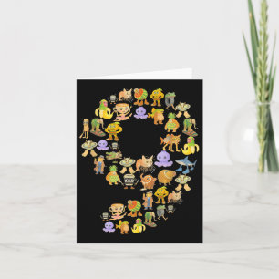 Italian Brainrot Meme 9th Birthday Party 9 Year Ol Card