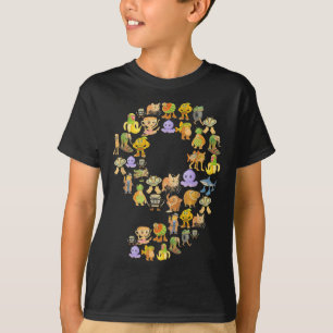 Italian Brainrot Meme 9th Birthday Party 9 Year Ol T-Shirt