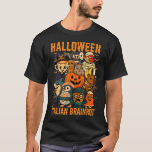 Italian Brainrot Meme Characters Halloween Costume T-Shirt