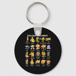 Italian Brainrot Meme For Kids Boy Men Women  Key Ring