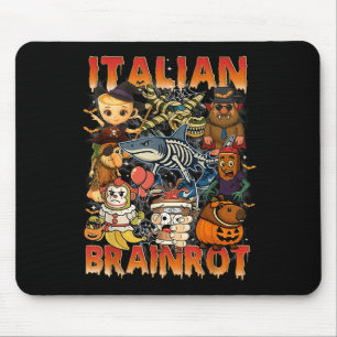 Italian Brainrot Meme Italian Brainrot Halloween C Mouse Mat