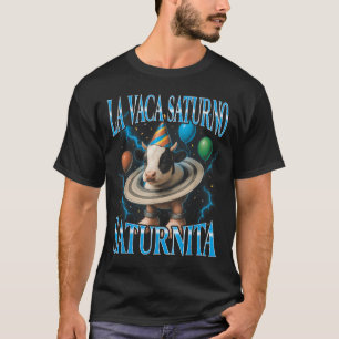 Italian Brainrot Meme La Vaca Saturno Saturnita Bi T-Shirt