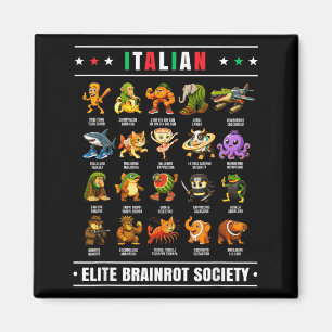 Italian Brainrot Shirt Italian Brainrot Funny Magnet