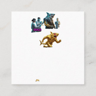 Italian Brainrot Spaghetti Glitch | Viral Chaos Me Square Business Card