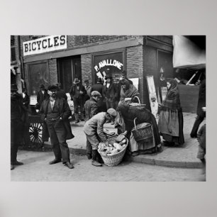 Italian Bread Peddlers: 1900 Poster