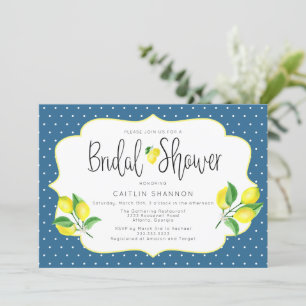 Italian Bridal Shower Citrus Lemon Invitation