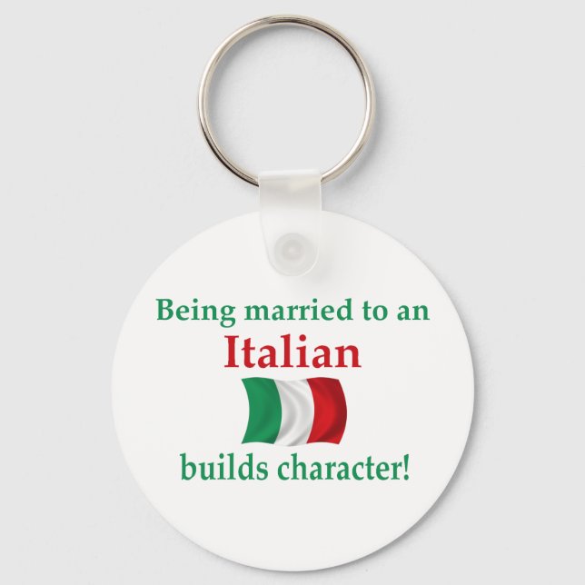 Italian Builds Character Key Ring (Front)