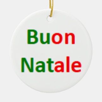 italian buon natale ceramic tree decoration