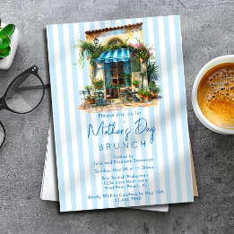 Italian Cafe La Dolce Vita Mother's Day Brunch Invitation