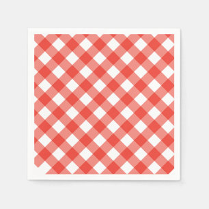 Italian Cafe Red Gingham Napkin
