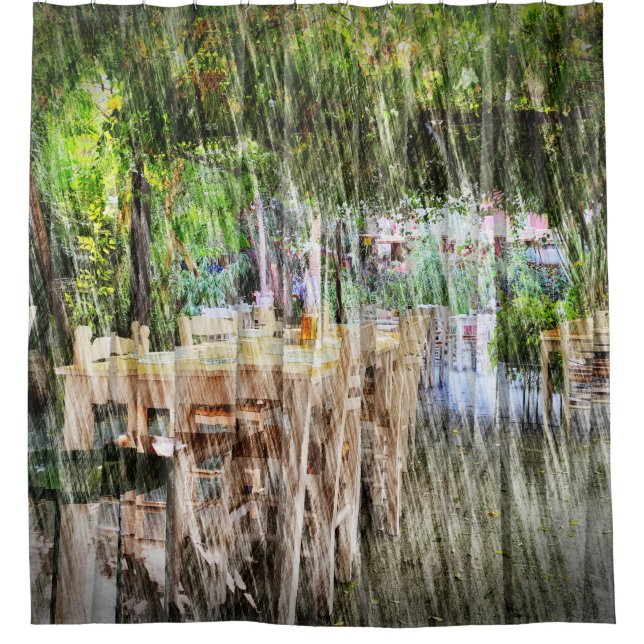 Italian Cafe Shower Curtain (Front)