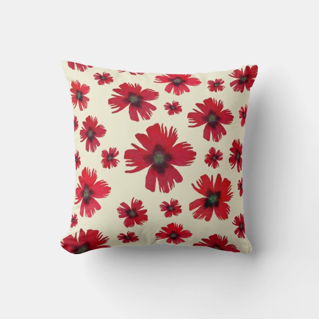 Italian Carnations Cushion (Front)