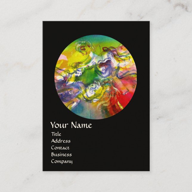ITALIAN CARNIVAL /Dance ,Music,Theatre Artist Business Card (Front)