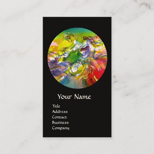 ITALIAN CARNIVAL /Dance ,Music,Theatre Artist Business Card (Front)