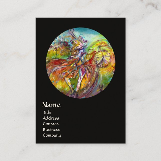 ITALIAN CARNIVAL /Dance ,Music,Theatre Artist Business Card (Front)