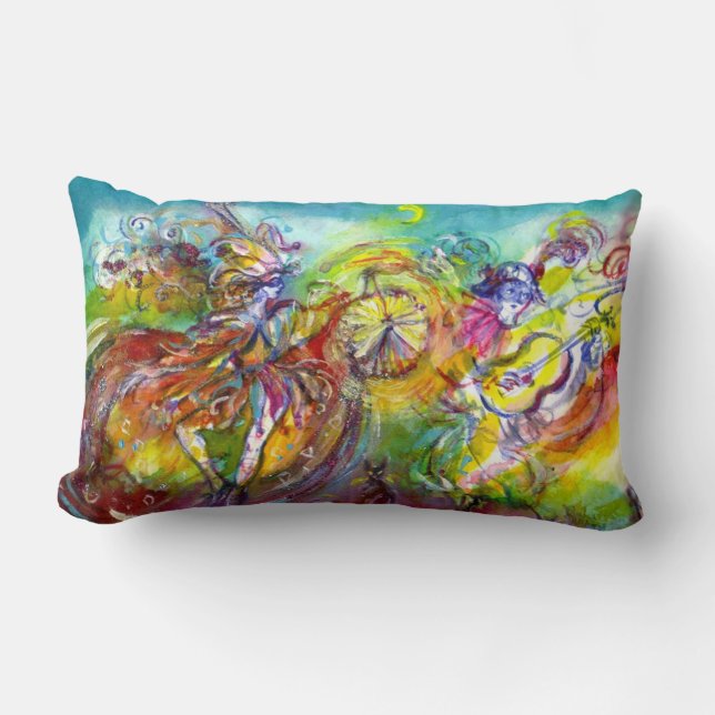 ITALIAN CARNIVAL / Dance,Music,Theatre Lumbar Cushion (Front)