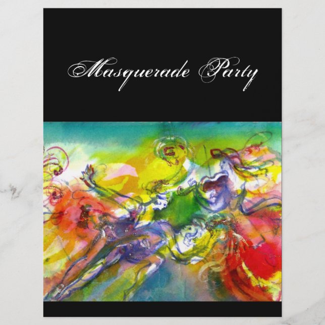 ITALIAN CARNIVAL Masquerade Ball,Dance and Music Flyer (Front)