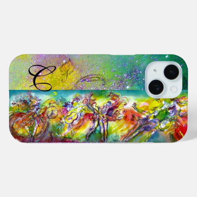 ITALIAN CARNIVAL MONOGRAM/ Dance,Music,Theatre Case-Mate iPhone Case (Back (Horizontal))