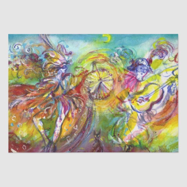 ITALIAN CARNIVAL / Venetian Masquerade,Dance Music Tissue Paper (Front)
