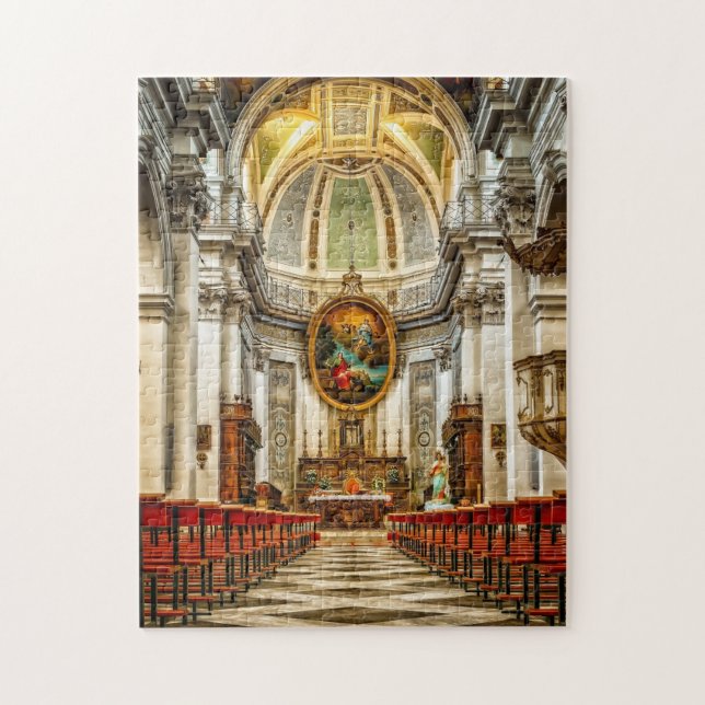 Italian Cathedral Jigsaw Puzzle (Vertical)