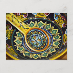 Italian Ceramic Bowl Postcard