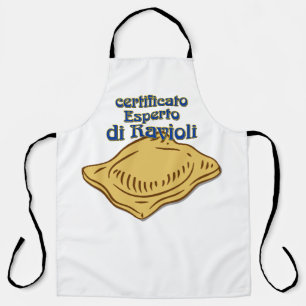 Italian Certificato Esperto di ravioli Pasta Quote Apron