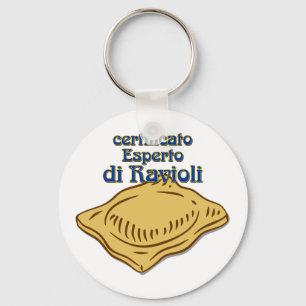 Italian Certificato Esperto di ravioli Pasta Quote Key Ring