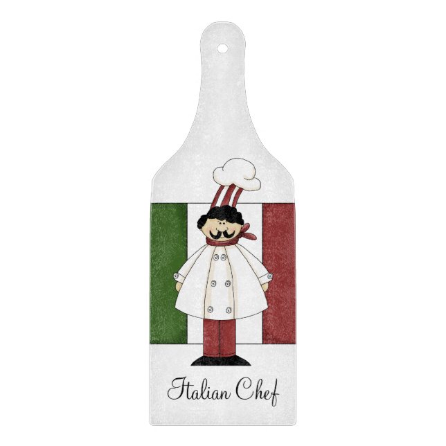 Italian Chef #1 Cutting Board (Front)