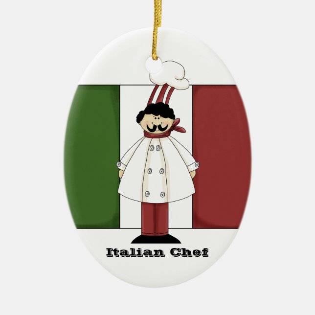 Italian Chef #1 Kitchen Ornament (Front)