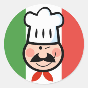 Italian Chef Classic Round Sticker