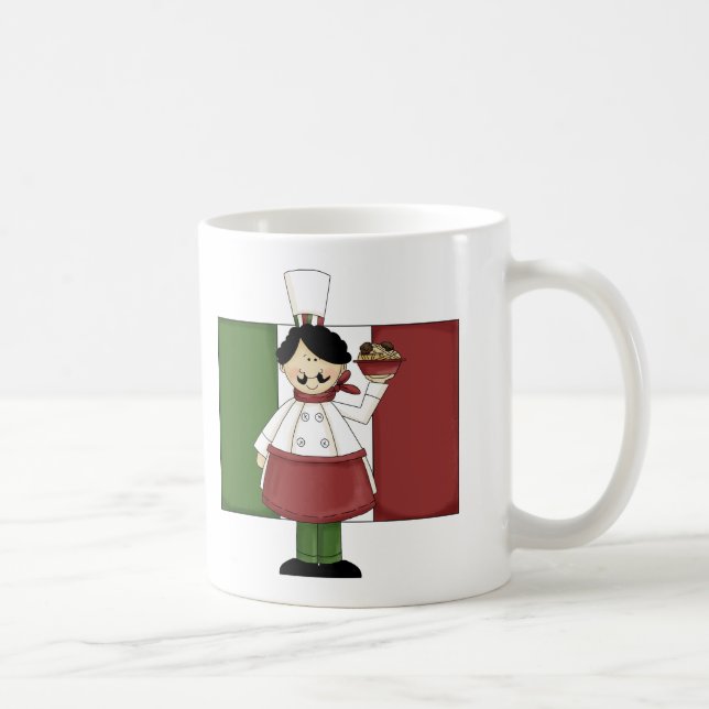 Italian Chef - Customisable Coffee Mug (Right)