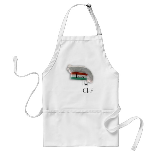 Italian Chef  Kiss The  Chef Standard Apron (Front)