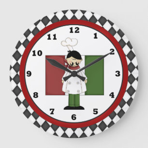 Italian Chef Kitchen clock