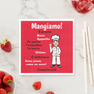 Italian Chef - Mangiamo Napkin