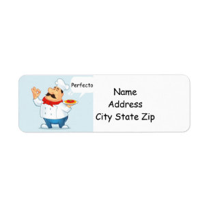**ITALIAN CHEF** RETURN ADDRESS LABEL