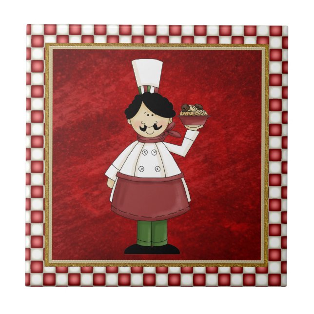 Italian chef tile (Front)