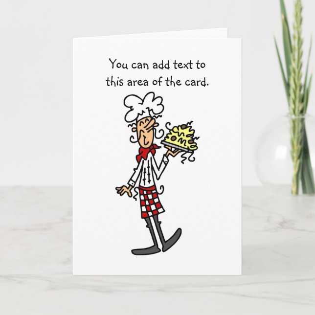Italian Chef With Spaghetti Tshirts and Gifts Card (Front)