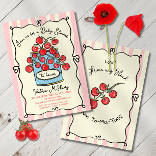 Italian Cherry Tomato Baby Shower Invitation