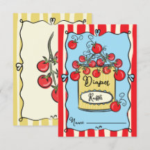 Italian Cherry Tomato Diaper Raffle