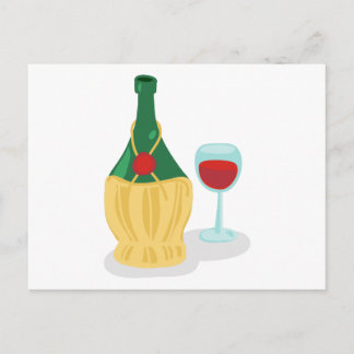 Italian Chianti Postcard