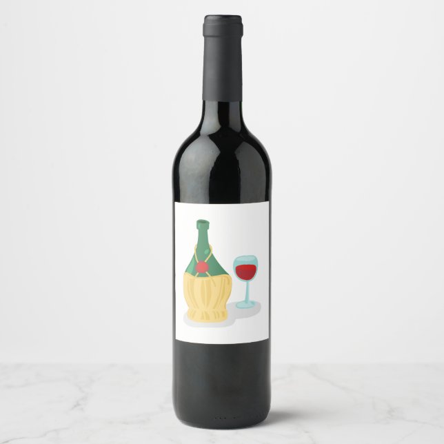 Italian Chianti Wine Label (Front)