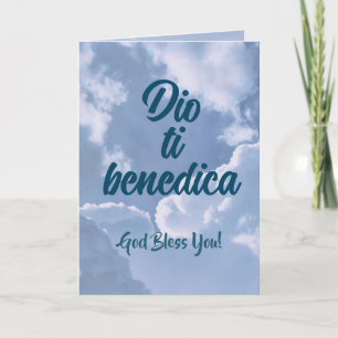 Italian Christian Thank You Card 