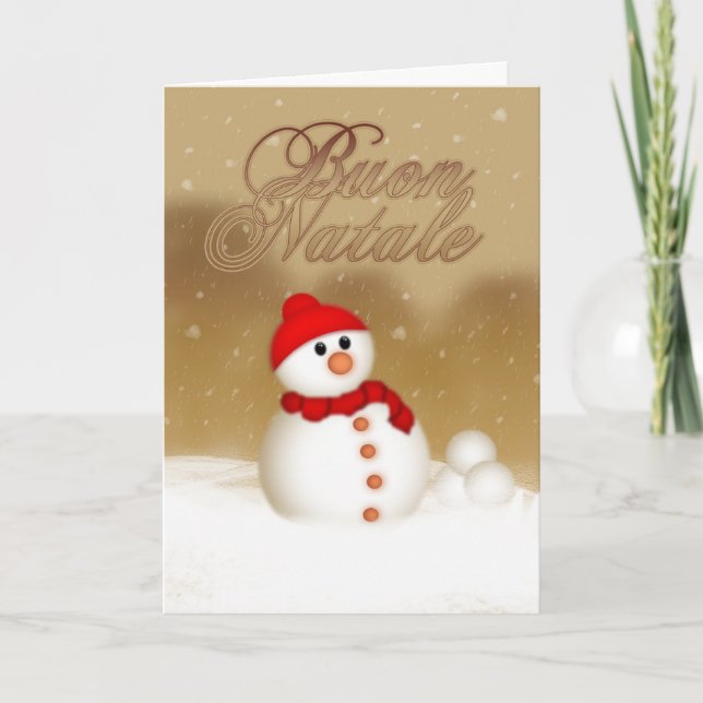 Italian Christmas Card - Buon Natale e Felice Anno (Front)