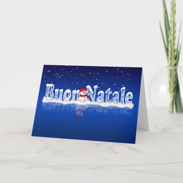 Italian Christmas Card - Buon Natale e Felice Anno (Front)