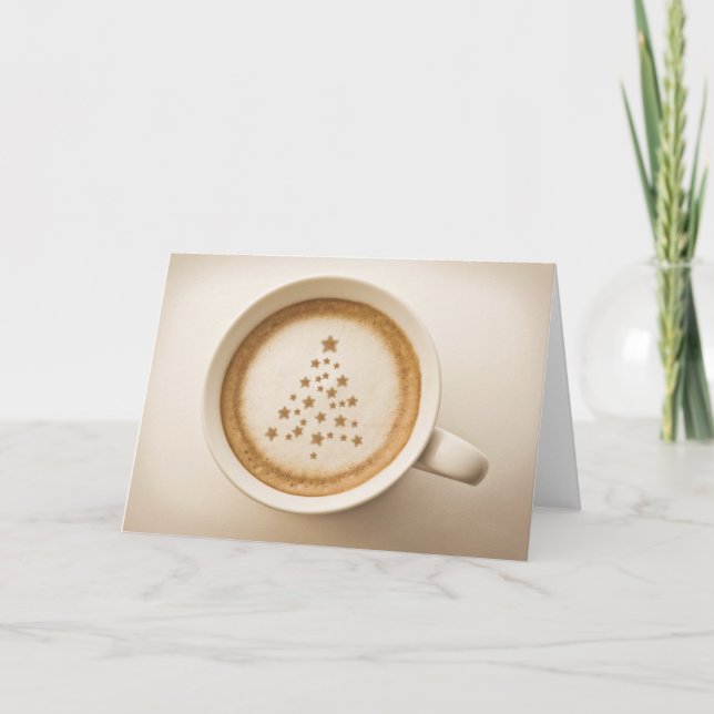 Italian Christmas Coffee Holiday Card (Front)