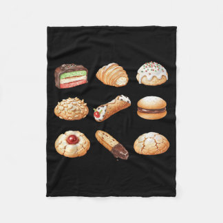 Italian Christmas Cookie Xmas Holiday Men Women Ki Fleece Blanket