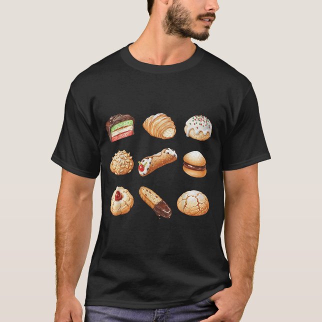 Italian Christmas Cookie Xmas Holiday Men Women Ki T-Shirt (Front)