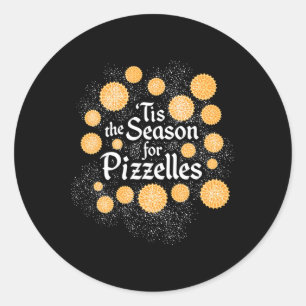 Italian Christmas Cookies - Tis the Season for Piz Classic Round Sticker