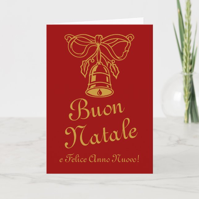 Italian Christmas greeting card | Buon Natale (Front)